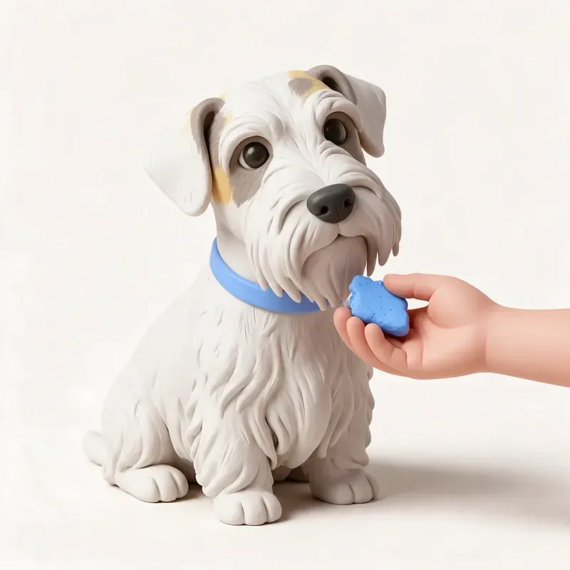 Sealyham terrier: aprendiendo (ilustración)