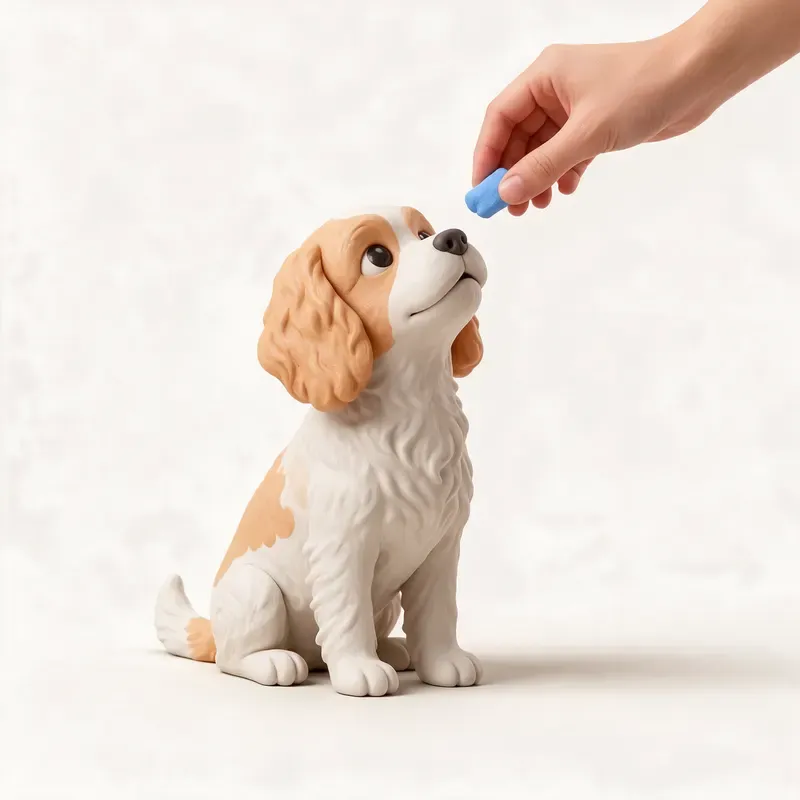 Cavachon: aprendiendo (ilustración)