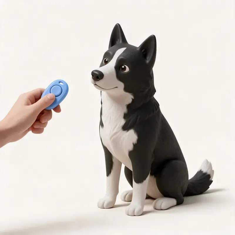 Perro de osos de Carelia: aprendiendo (ilustración)