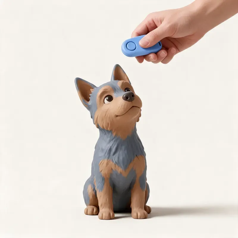Terrier australiano: aprendiendo (ilustración)