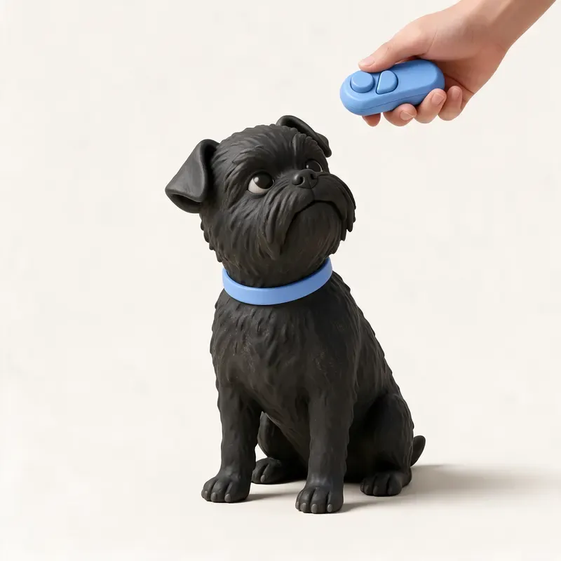 Affenpinscher: aprendiendo (ilustración)