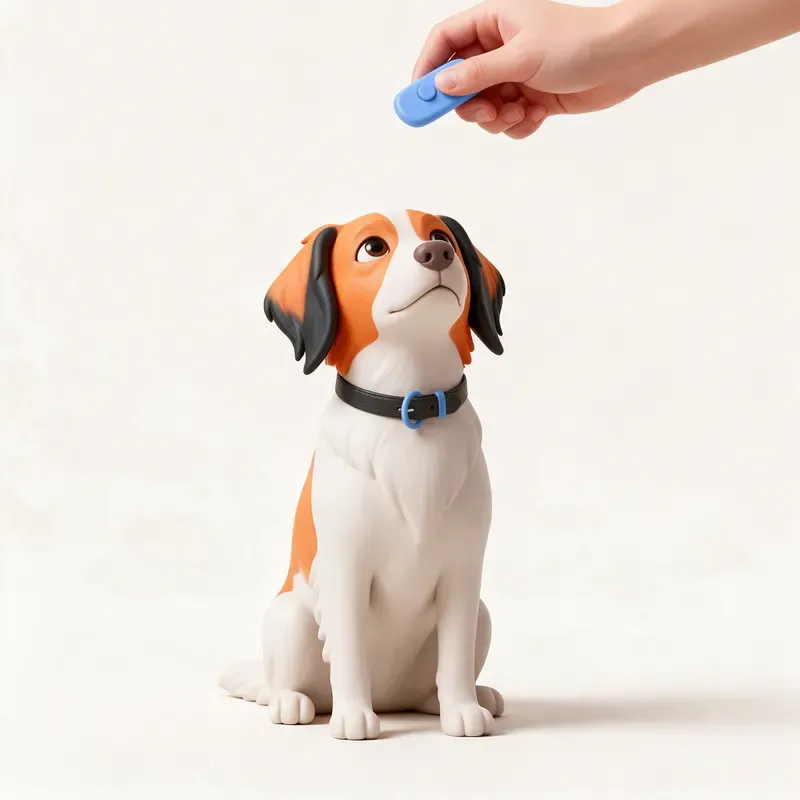 Kooikerhondje: aprendiendo (ilustración)