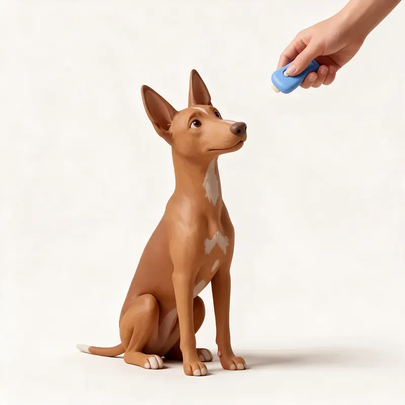 Perro del faraón: aprendiendo (ilustración)