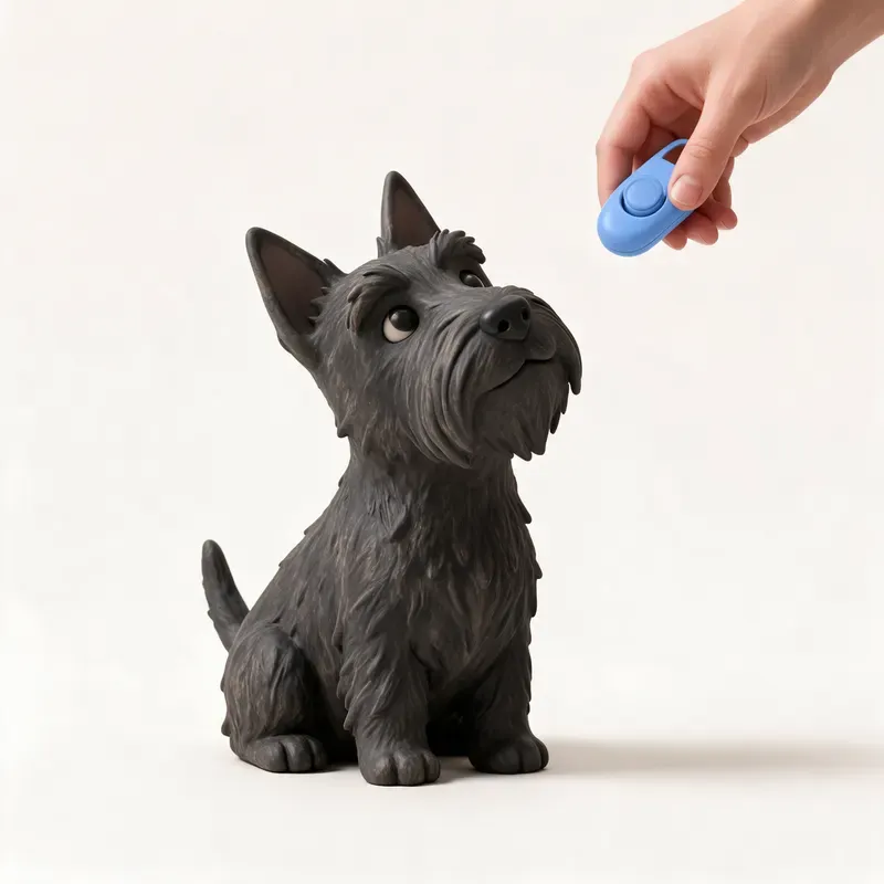Scottish terrier: aprendiendo (ilustración)