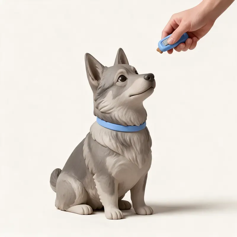 Spitz de Västergötland (vallhund sueco): aprendiendo (ilustración)