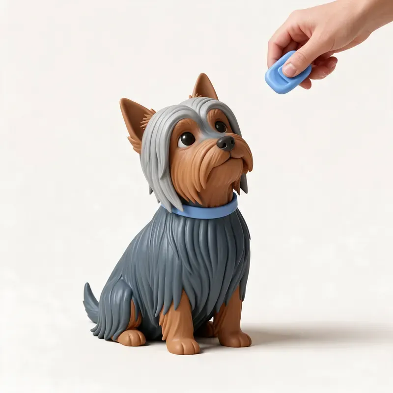 Silky terrier australiano: aprendiendo (ilustración)
