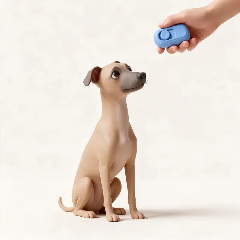 Galgo italiano: aprendiendo (ilustración)