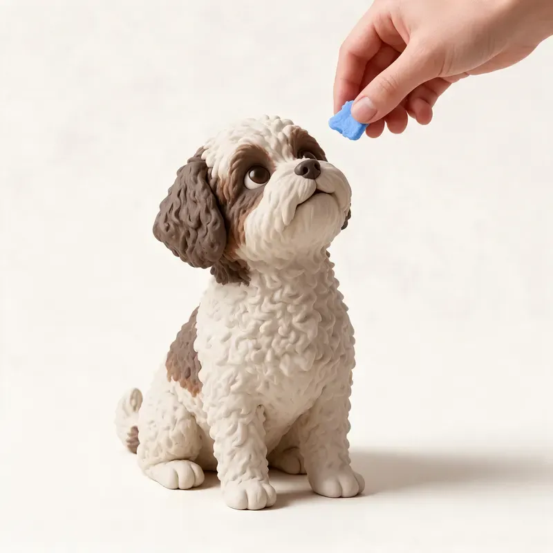 Shih-poo: aprendiendo (ilustración)