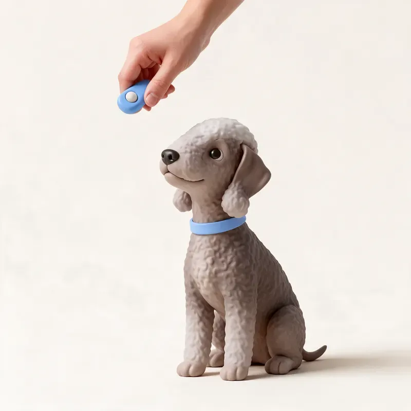Bedlington terrier: aprendiendo (ilustración)
