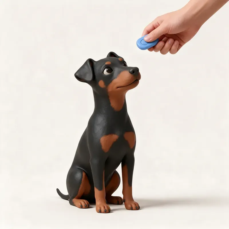 Manchester terrier: aprendiendo (ilustración)