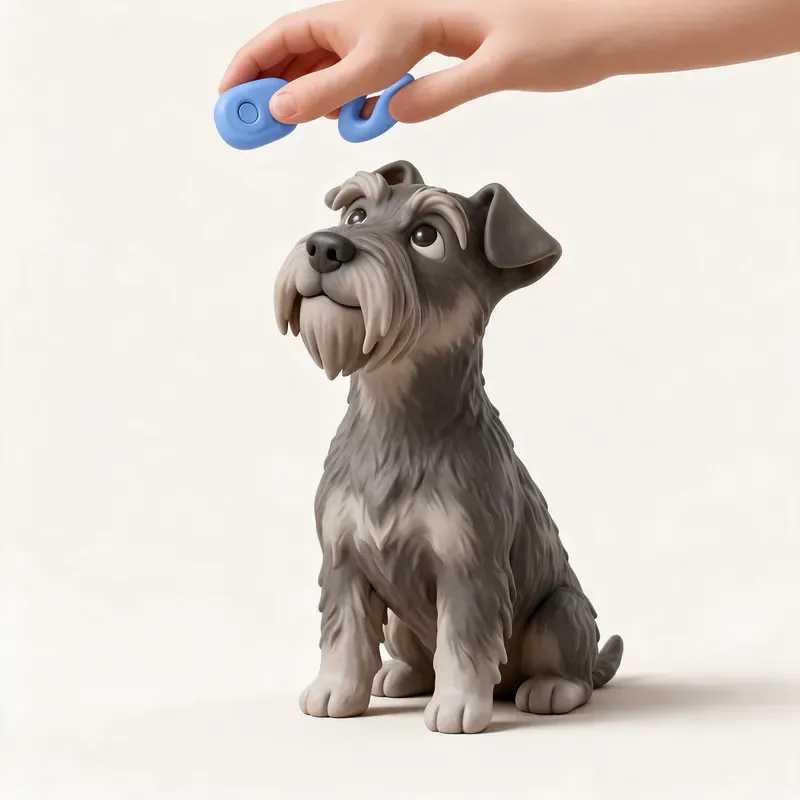 Terrier checo: aprendiendo (ilustración)