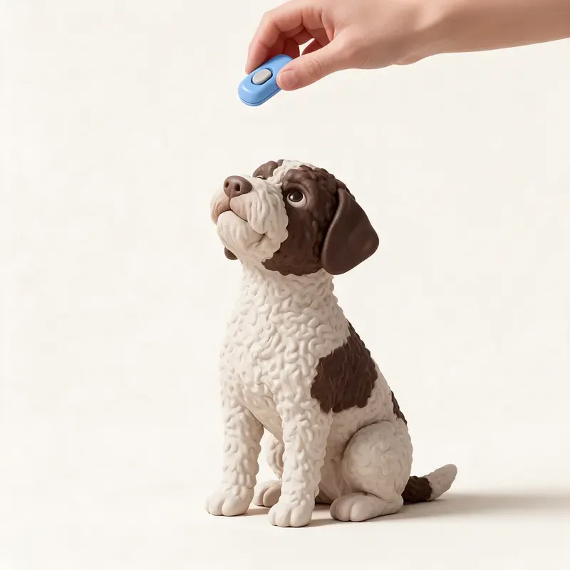 Lagotto romagnolo: aprendiendo (ilustración)