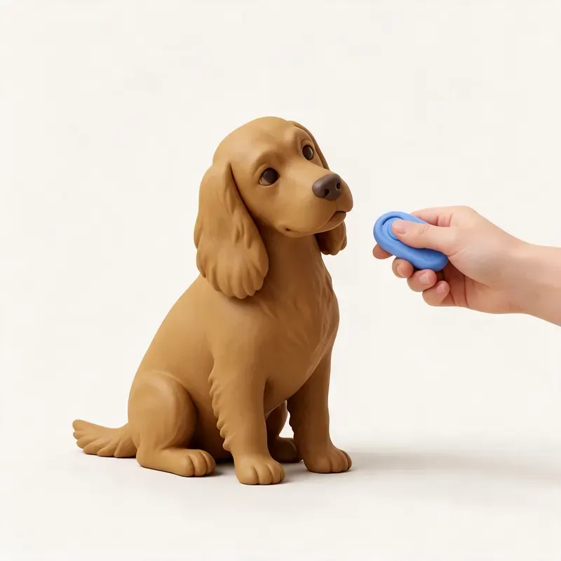 Sussex spaniel: aprendiendo (ilustración)