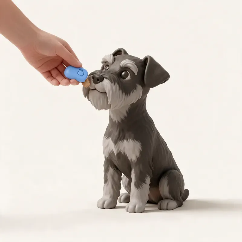 Schnauzer miniatura: aprendiendo (ilustración)