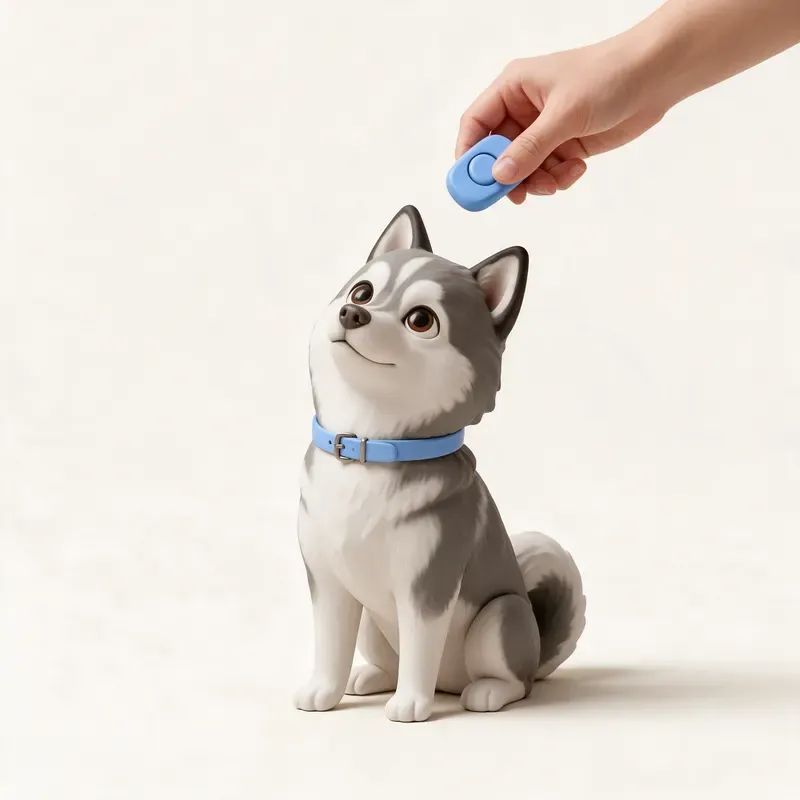 Pomsky: aprendiendo (ilustración)