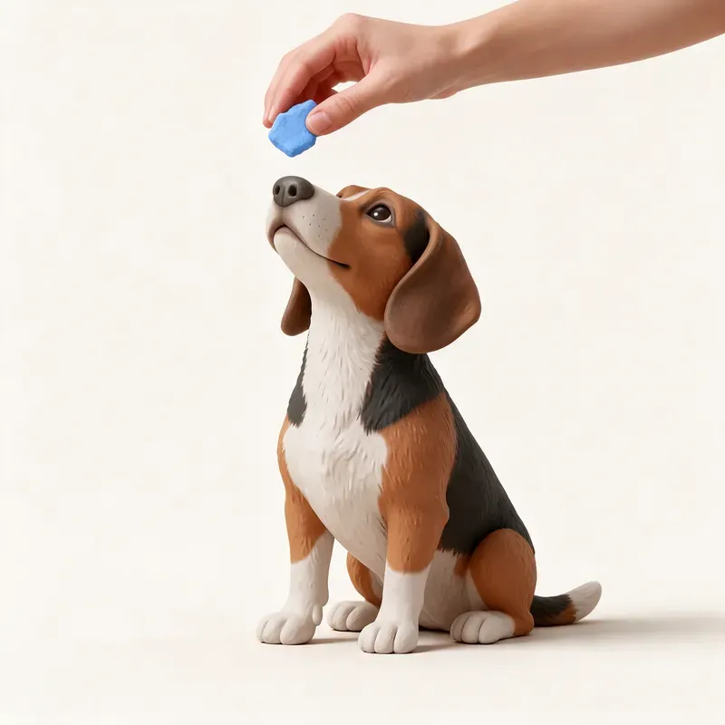 Basset de Westfalia: aprendiendo (ilustración)