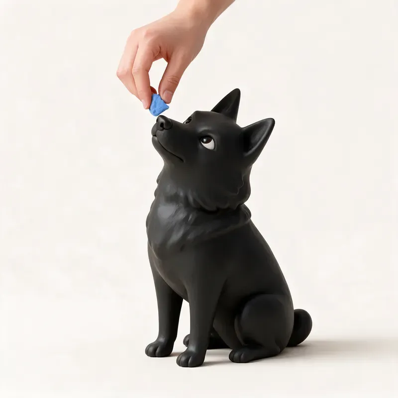 Schipperke: aprendiendo (ilustración)