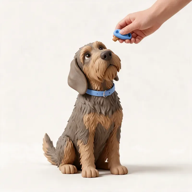 Otterhound: aprendiendo (ilustración)