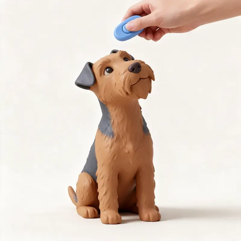 Lakeland terrier: aprendiendo (ilustración)