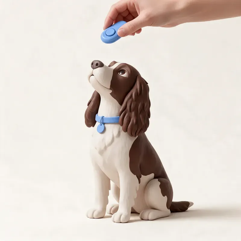 Springer spaniel inglés: aprendiendo (ilustración)