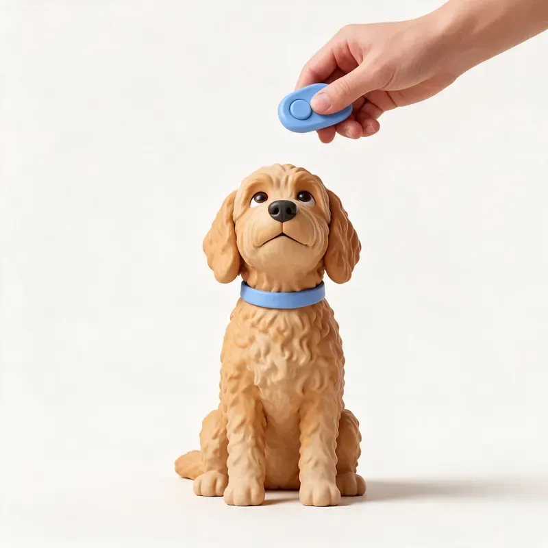Goldendoodle: aprendiendo (ilustración)