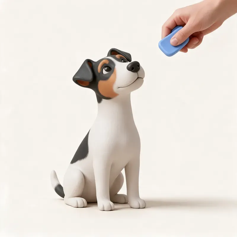 Fox terrier de pelo liso: aprendiendo (ilustración)