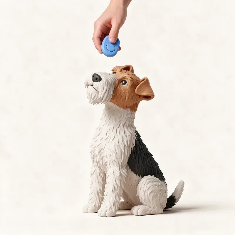 Fox terrier de pelo duro: aprendiendo (ilustración)