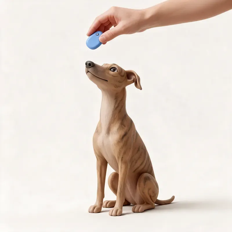 Galgo español: aprendiendo (ilustración)