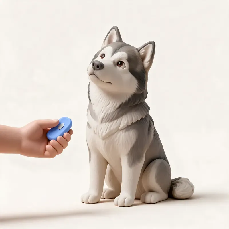 Alaskan malamute: aprendiendo (ilustración)