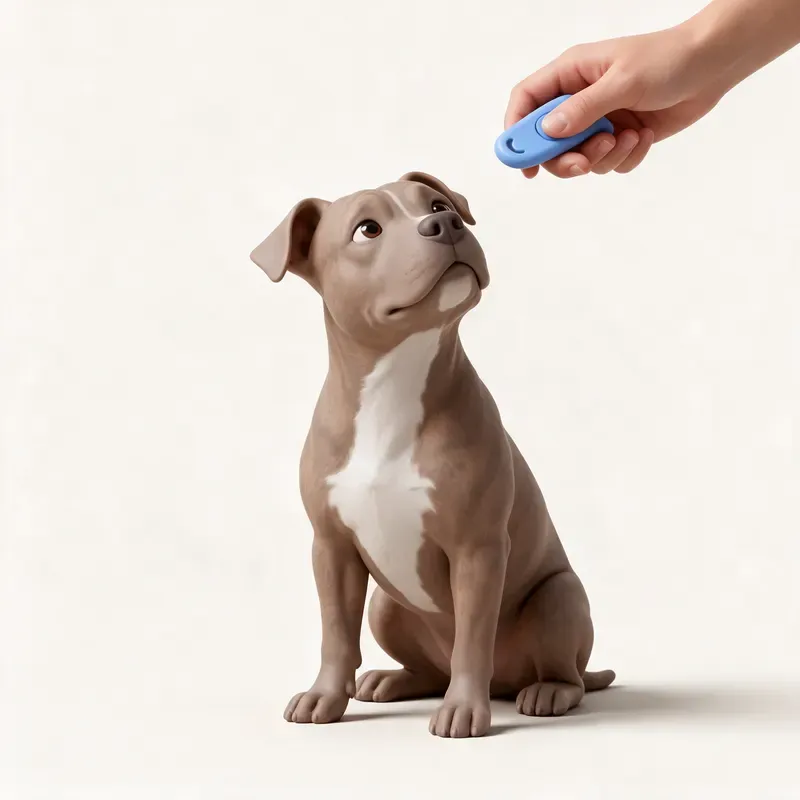 American Pit Bull Terrier: aprendiendo (ilustración)
