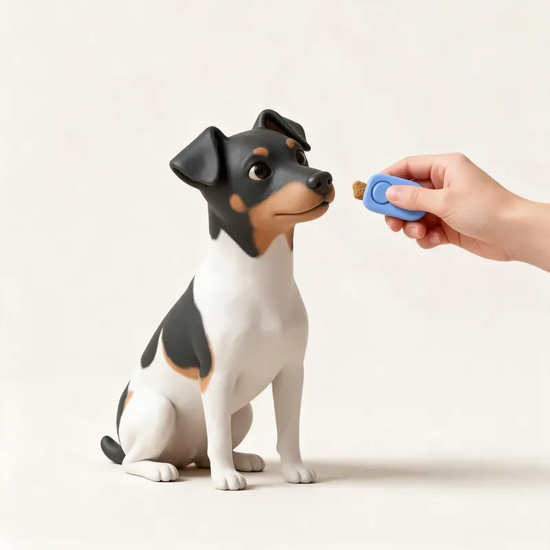 Terrier japonés: aprendiendo (ilustración)