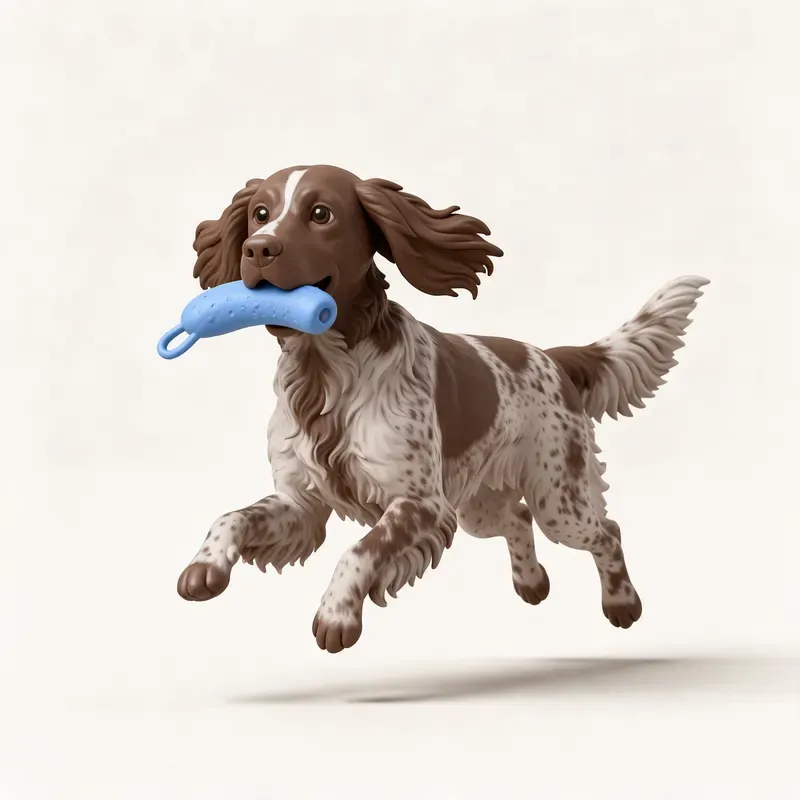 Perro de muestra alemán de pelo largo: haciendo ejercicio (ilustración)