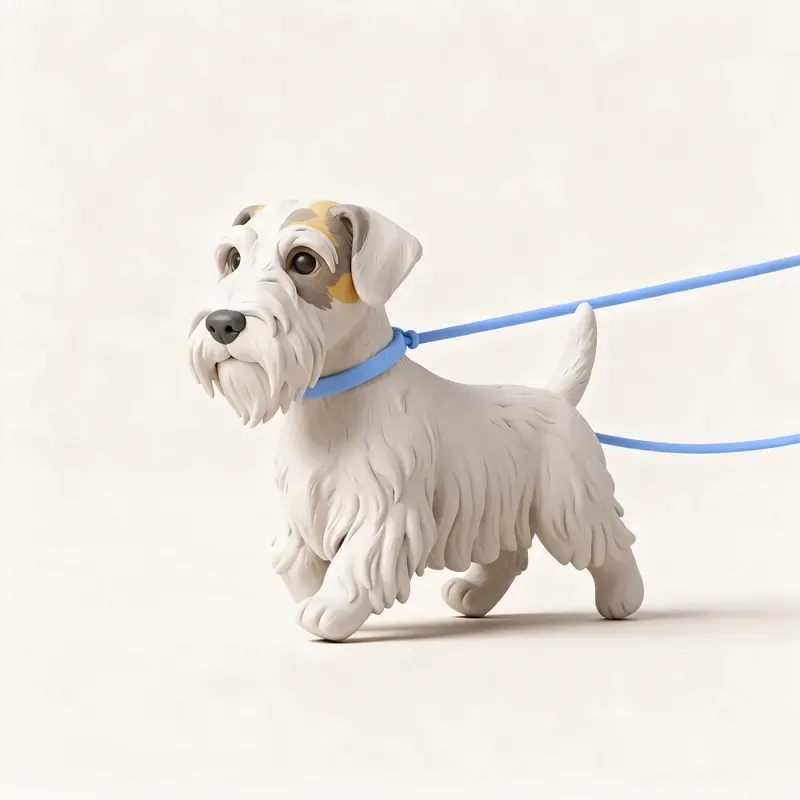 Sealyham terrier: haciendo ejercicio (ilustración)