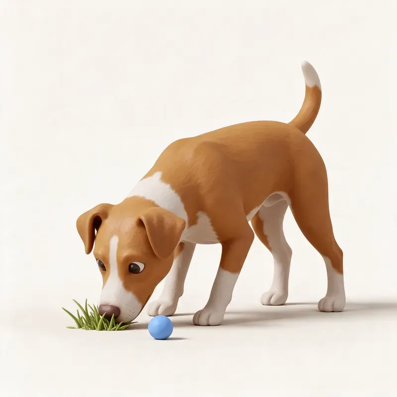 Pinscher austriaco: haciendo ejercicio (ilustración)