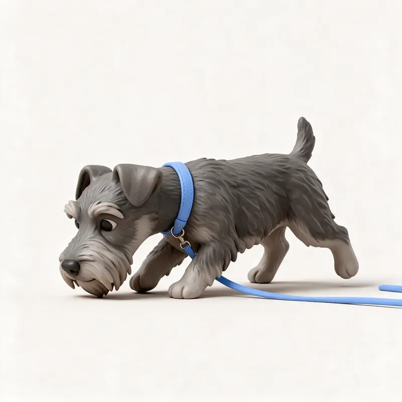 Terrier checo: haciendo ejercicio (ilustración)
