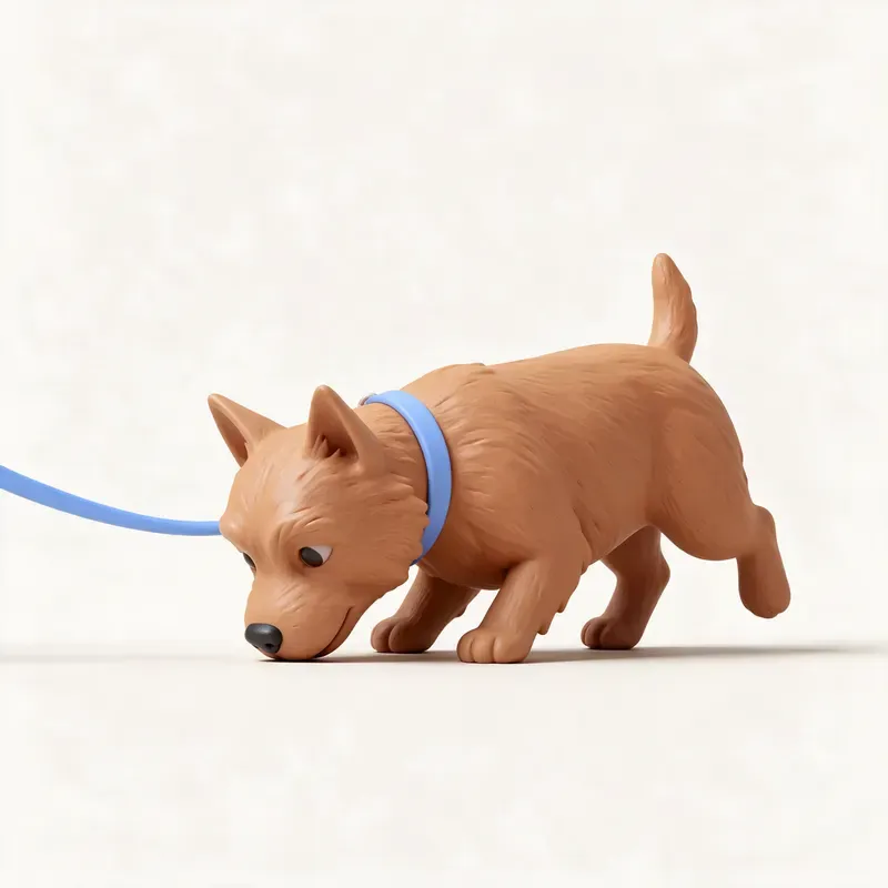 Norwich terrier: haciendo ejercicio (ilustración)