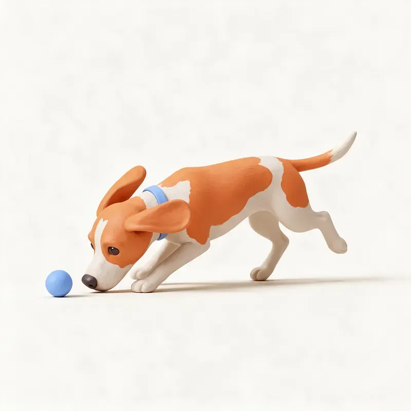 Sabueso suizo: haciendo ejercicio (ilustración)