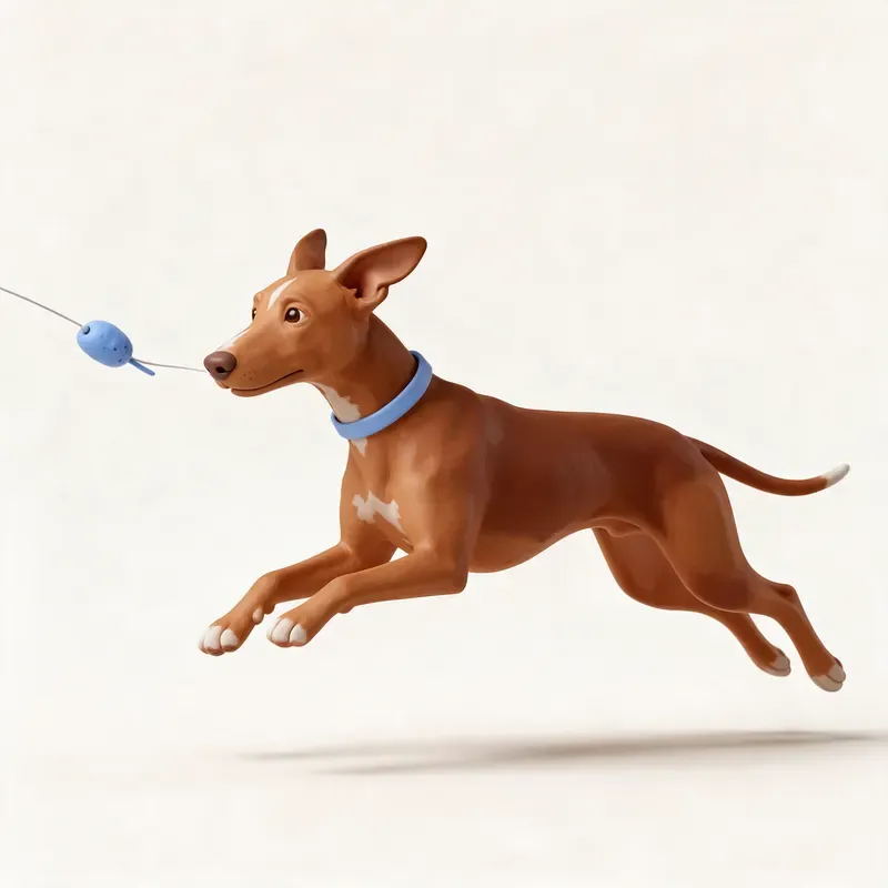 Perro del faraón: haciendo ejercicio (ilustración)
