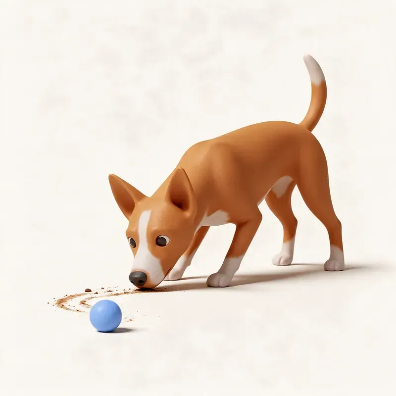 Podenco portugués: haciendo ejercicio (ilustración)