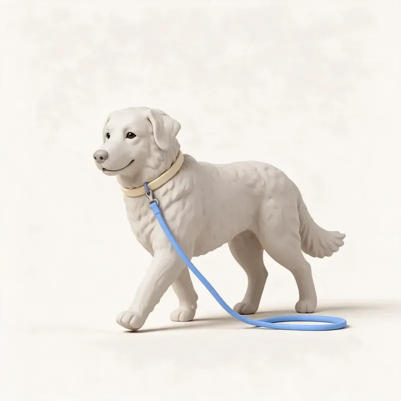 Kuvasz: haciendo ejercicio (ilustración)