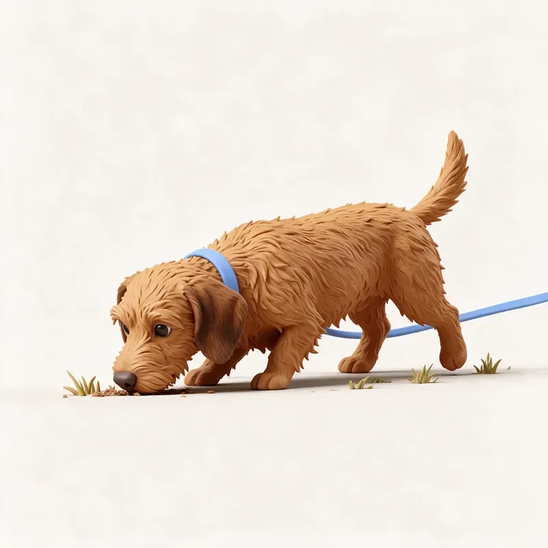 Basset leonado de Bretaña: haciendo ejercicio (ilustración)
