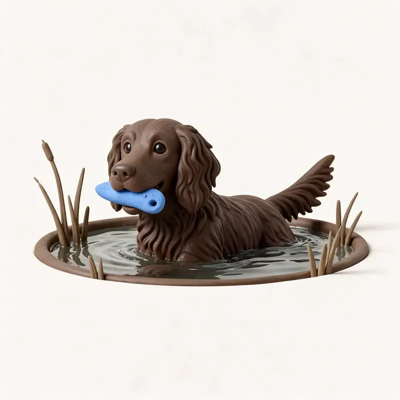 Perro de codornices alemán: haciendo ejercicio (ilustración)