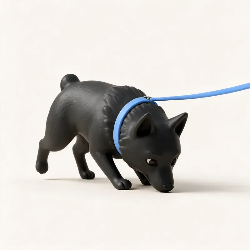 Schipperke: haciendo ejercicio (ilustración)