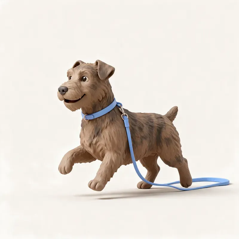 Terrier irlandés Glen of Imaal: haciendo ejercicio (ilustración)