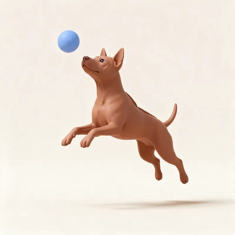 Thai ridgeback: haciendo ejercicio (ilustración)