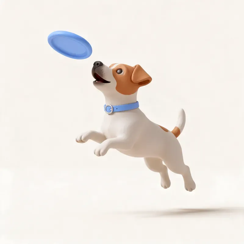 Jack Russell terrier: haciendo ejercicio (ilustración)