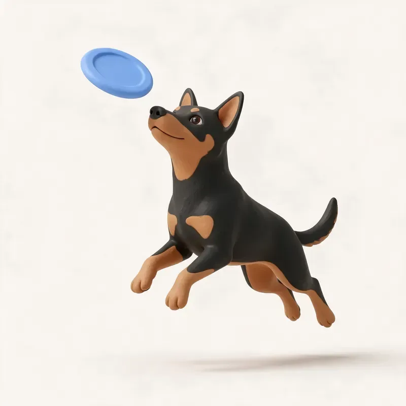 Kelpie australiano: haciendo ejercicio (ilustración)