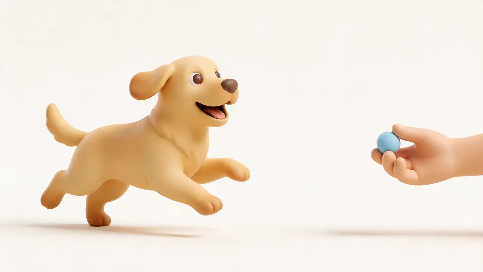 Golden retriever acudiendo a la llamada