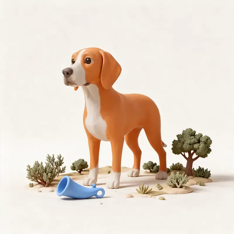 Sabueso de Maremma: un guiño a su origen (ilustración)