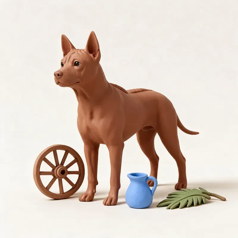 Thai ridgeback: un guiño a su origen (ilustración)